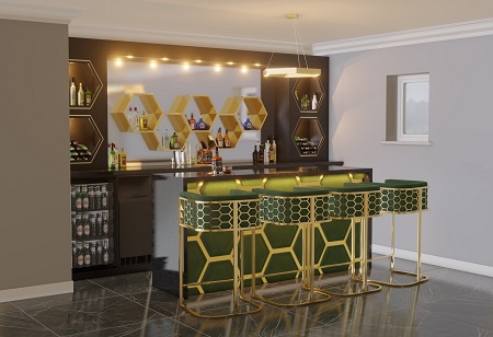 Interior design trends are shifting as a result of the proliferation of home bars